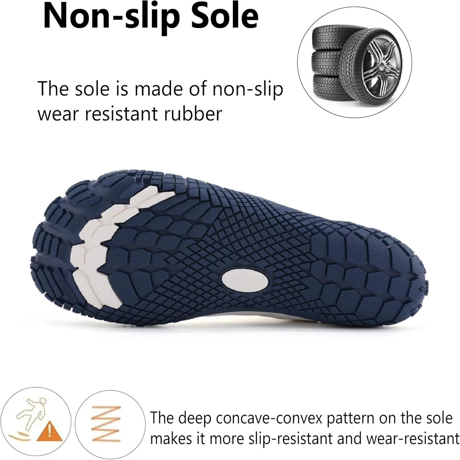Asifn Mens Winter Barefoot Fur Lined Snow Warm Slip Resistant Minimalist Hiking Boots