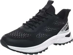 Athletic Fashion Sneakers for Men Casual Sneaker Mesh Breathable Walking Shoe Lightweight Elderly Slip on Shoes