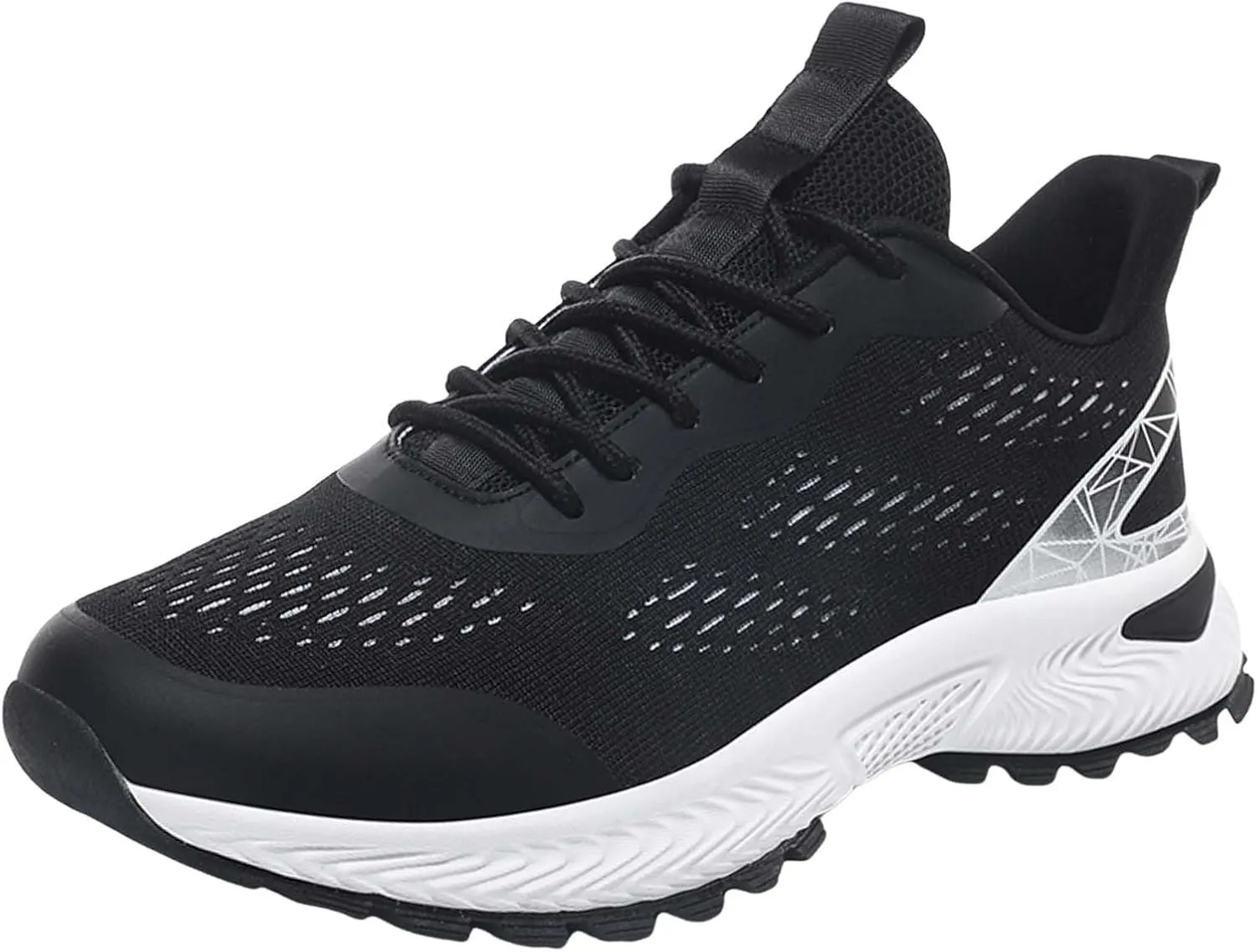 Athletic Fashion Sneakers for Men Casual Sneaker Mesh Breathable Walking Shoe Lightweight Elderly Slip on Shoes