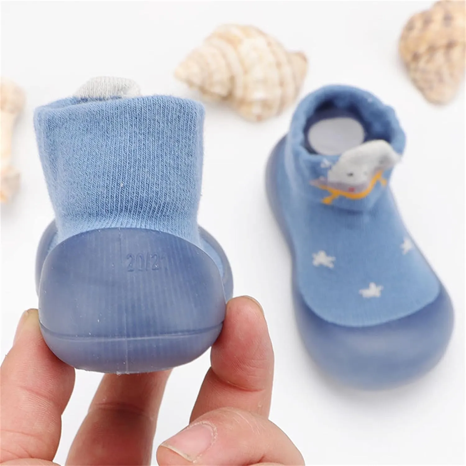 Baby Girl Shoes, 0-4 Years Kids Boys Girls Solid Warm Knit Soft Sole Rubber Sock Shoes Slipper Black Boots