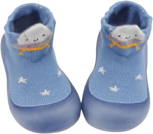 Baby Girl Shoes, 0-4 Years Kids Boys Girls Solid Warm Knit Soft Sole Rubber Sock Shoes Slipper Black Boots