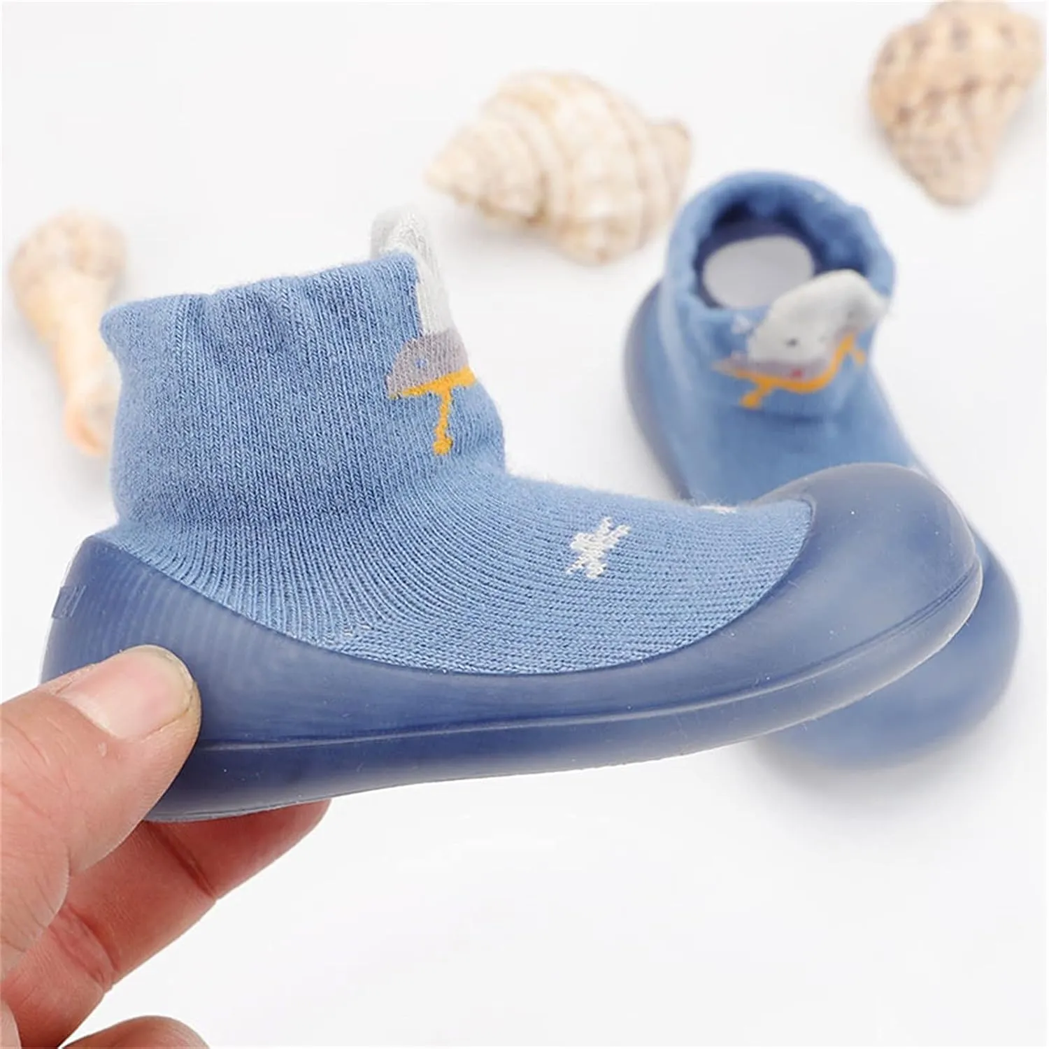 Baby Girl Shoes, 0-4 Years Kids Boys Girls Solid Warm Knit Soft Sole Rubber Sock Shoes Slipper Black Boots
