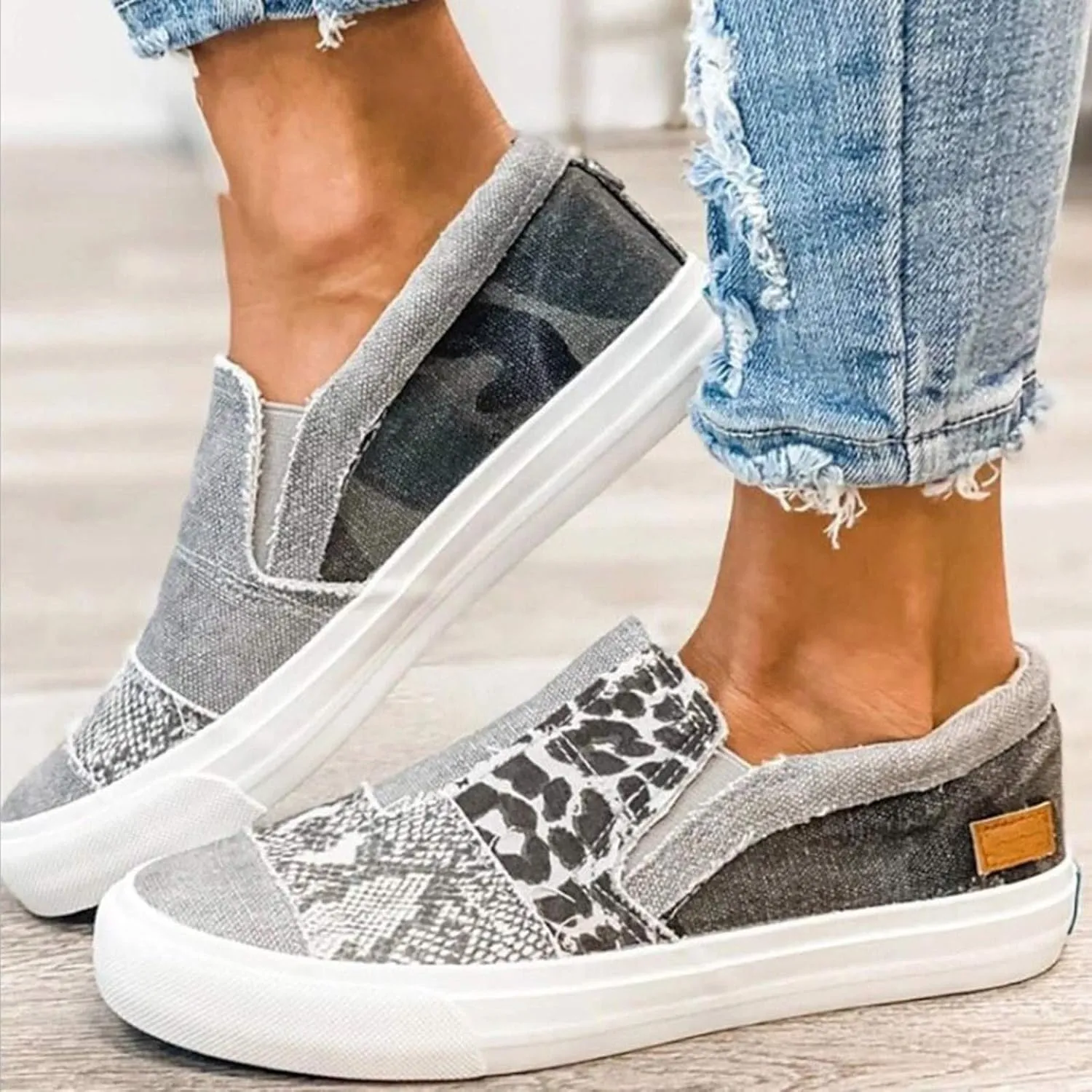 Black Fashion Womens High Platform Sneakers Slip On Walking Shoes Women Size 12 Walking Shoes for Women with Arch Support Wide Width High Top Sneakers for Women Comfy Flats Shoes Women Dressy Cute