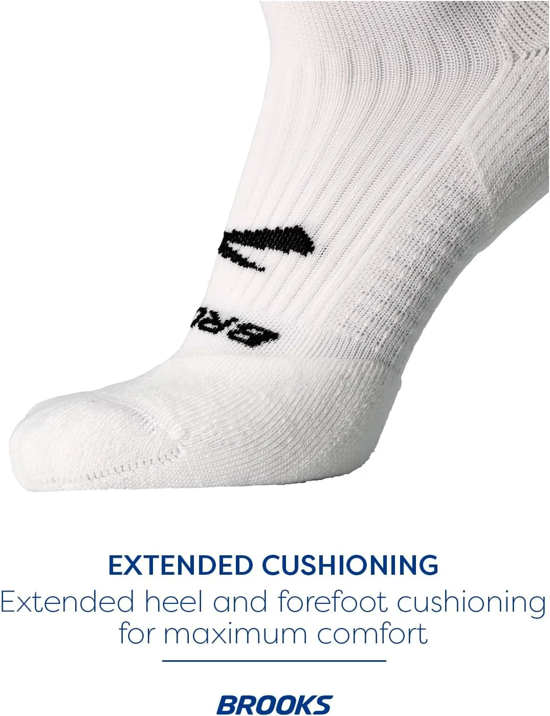 Brooks Ghost Quarter Socks I Performance Running Cushioned Socks with Arch Support for Men & Women