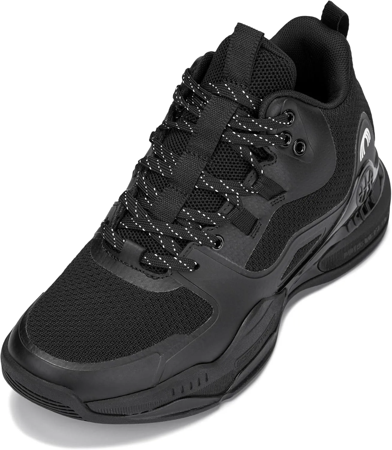 CALTO Men's Invisible Height Increasing Elevator Shoes - Basketball High-Top Sporty Sneakers - 3.0 Inches Taller