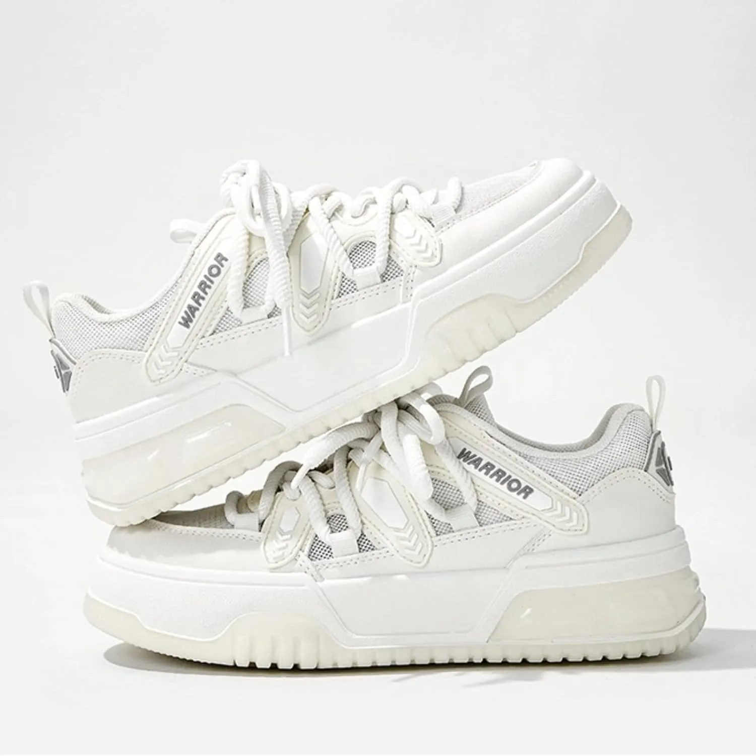 Chunky Platform Sneakers for Women, Breathable Mesh Inner Casual Walking Shoes with Stylish Strap Thick Sole