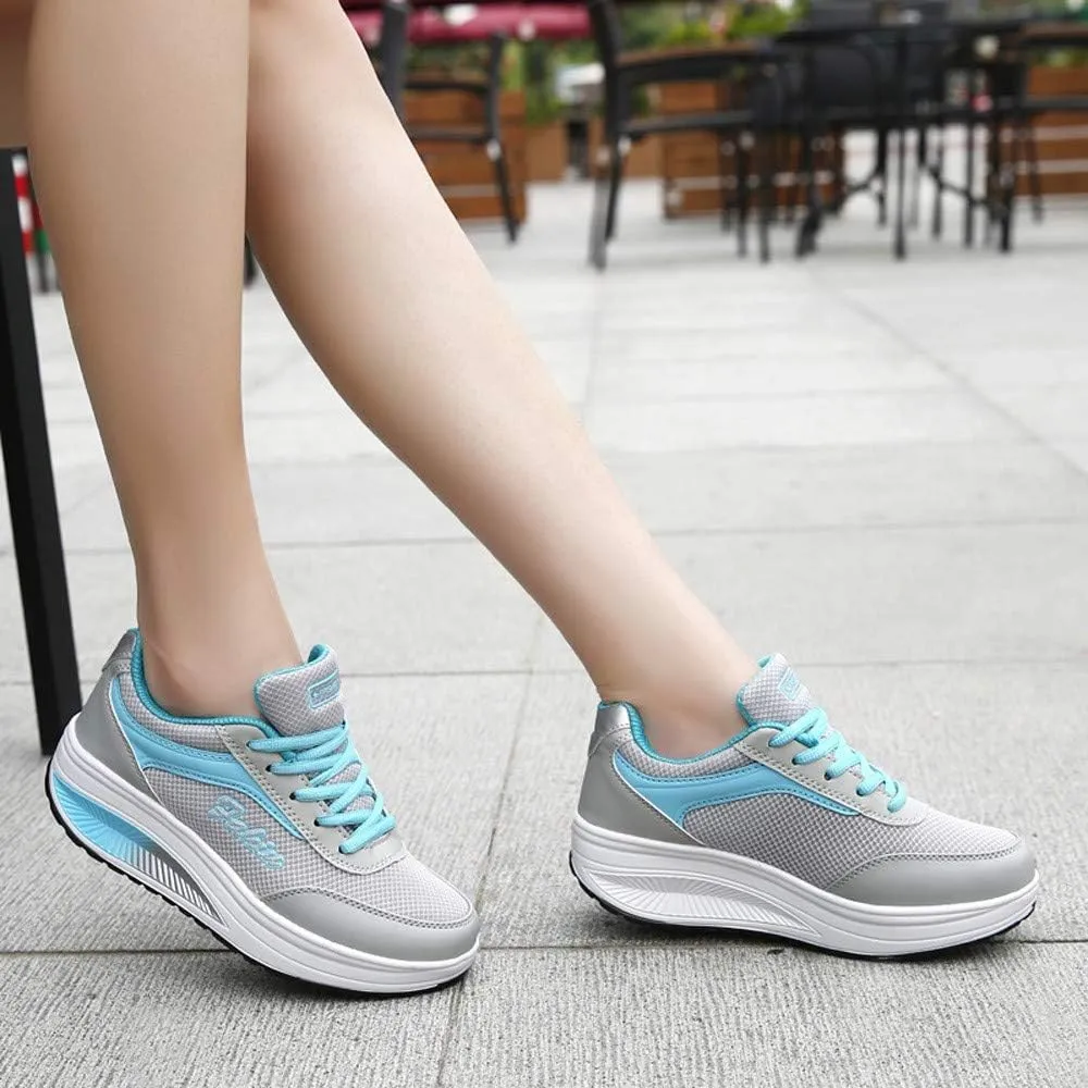 Chunky Sneakers for Women Brown Fashion Sneakers for Women 2023 Size 11 Non Slip Shoes for Elderly Women High Heel Wedge Sneakers for Women Size 11 Black Womens Sneakers Shoes Size 11
