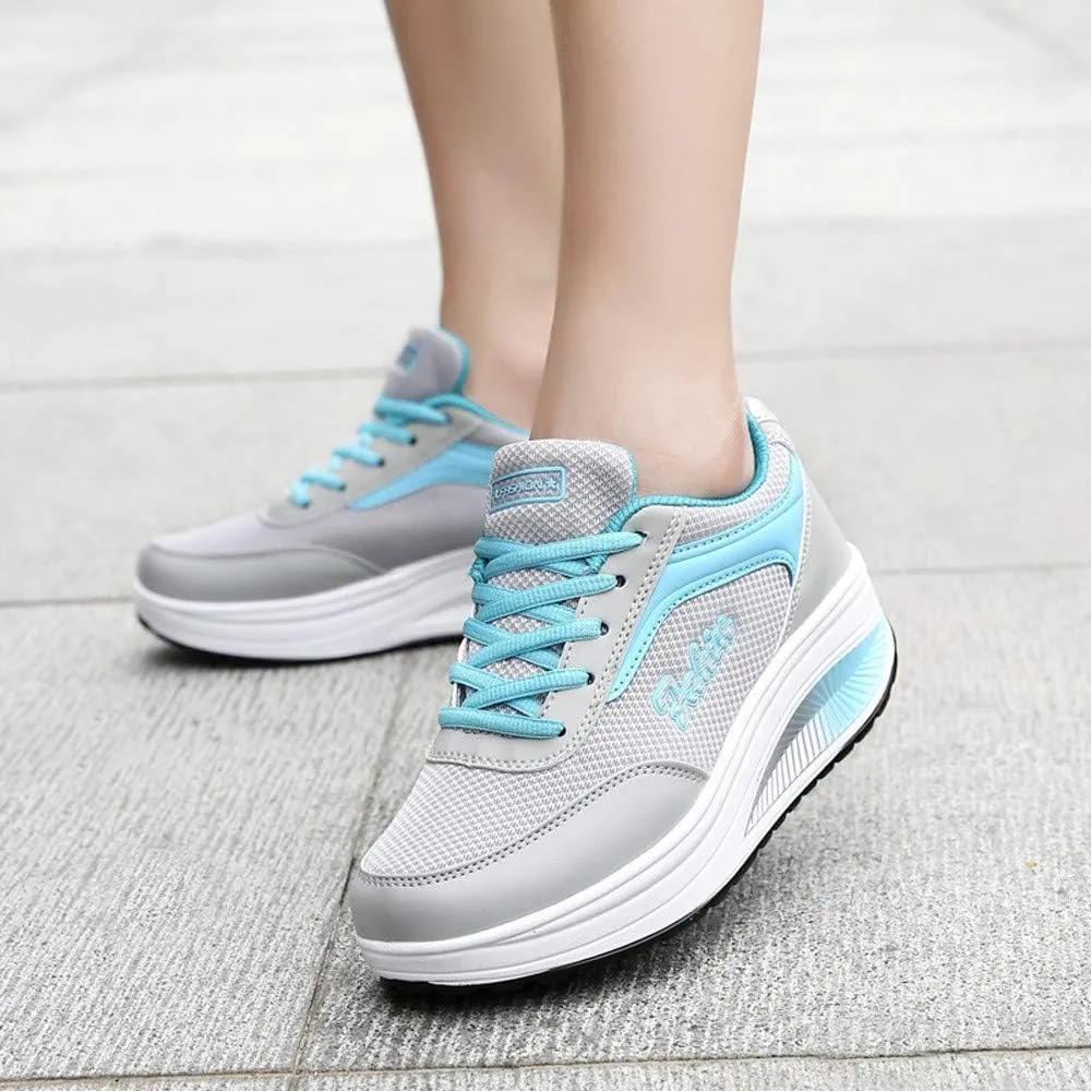 Chunky Sneakers for Women Brown Fashion Sneakers for Women 2023 Size 11 Non Slip Shoes for Elderly Women High Heel Wedge Sneakers for Women Size 11 Black Womens Sneakers Shoes Size 11