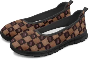 Coloranimal Loafers for Women Slip On Shoes Women Flats Shoes Travel Shoes Mesh Flats Comfortable Fashion Mesh Shoes Black Sole