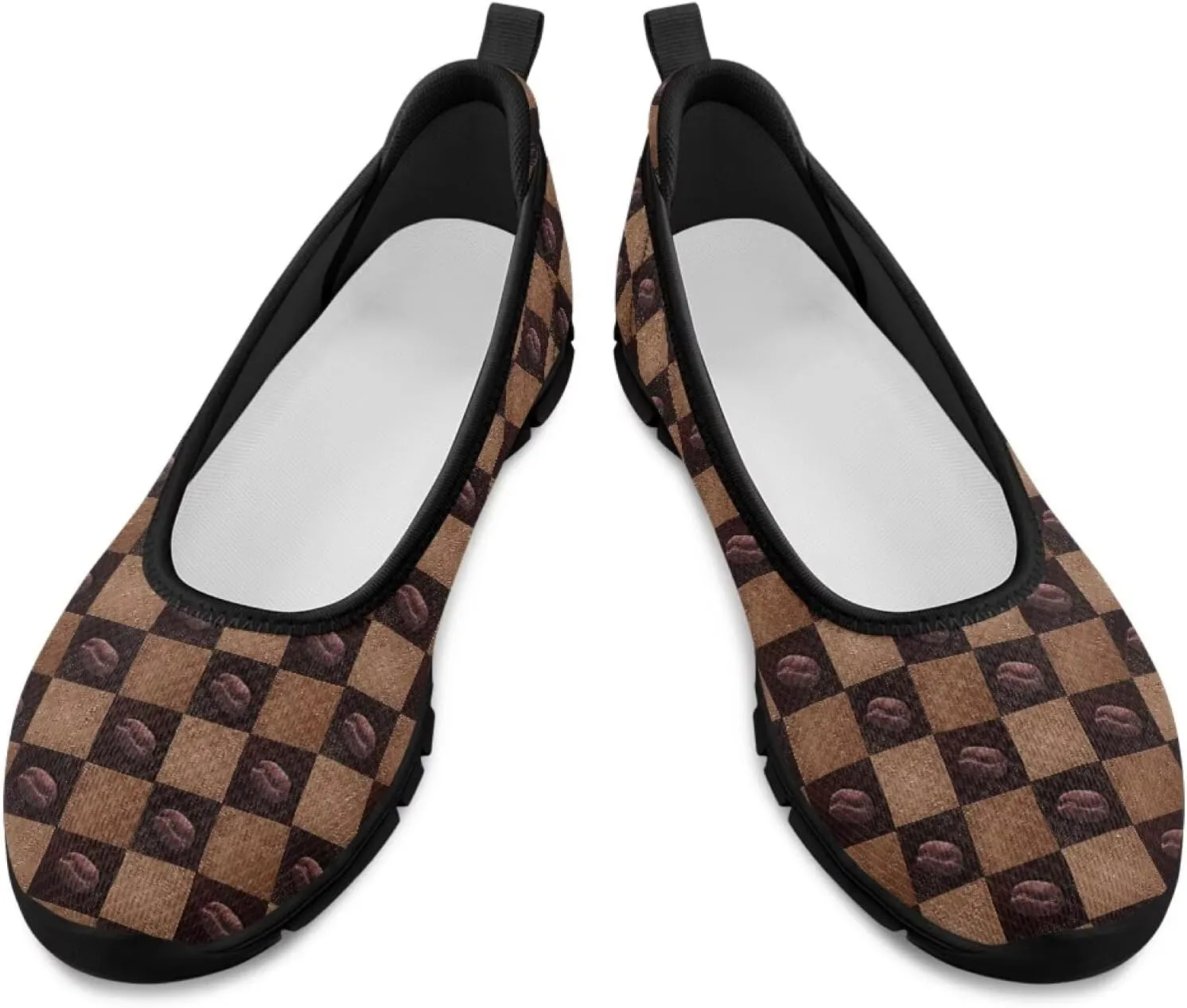 Coloranimal Loafers for Women Slip On Shoes Women Flats Shoes Travel Shoes Mesh Flats Comfortable Fashion Mesh Shoes Black Sole