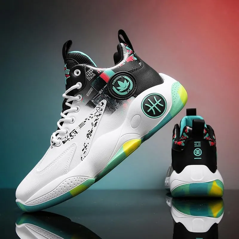 DHOVOR Mens Basketball Shoes, Youth Basketball Sneakers, Anti Slip Basketball Trainers Sports Shoes for Men Indoor and Outdoor