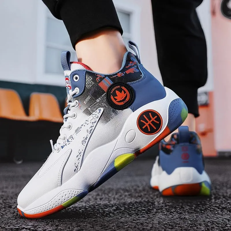 DHOVOR Mens Basketball Shoes, Youth Basketball Sneakers, Anti Slip Basketball Trainers Sports Shoes for Men Indoor and Outdoor