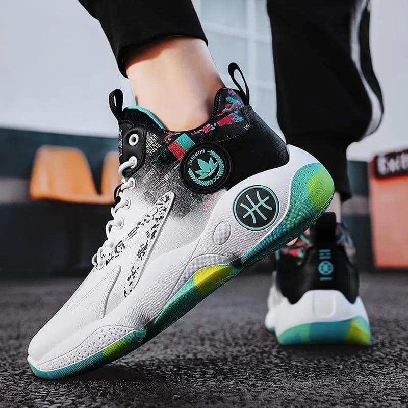 DHOVOR Mens Basketball Shoes, Youth Basketball Sneakers, Anti Slip Basketball Trainers Sports Shoes for Men Indoor and Outdoor
