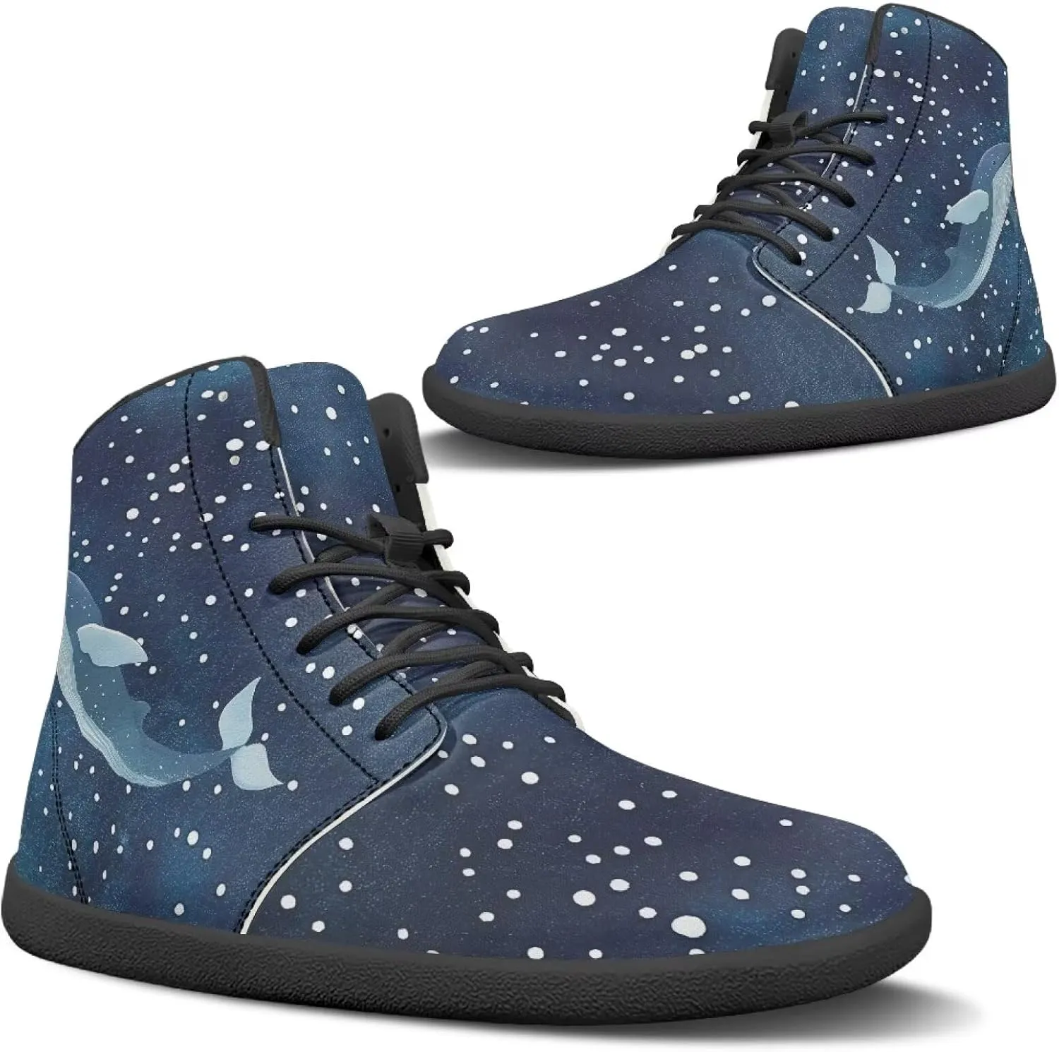 Doojoayie Cool Hightop Shoes for Men Wide Width Fashion Parkour Shoes for Teenager