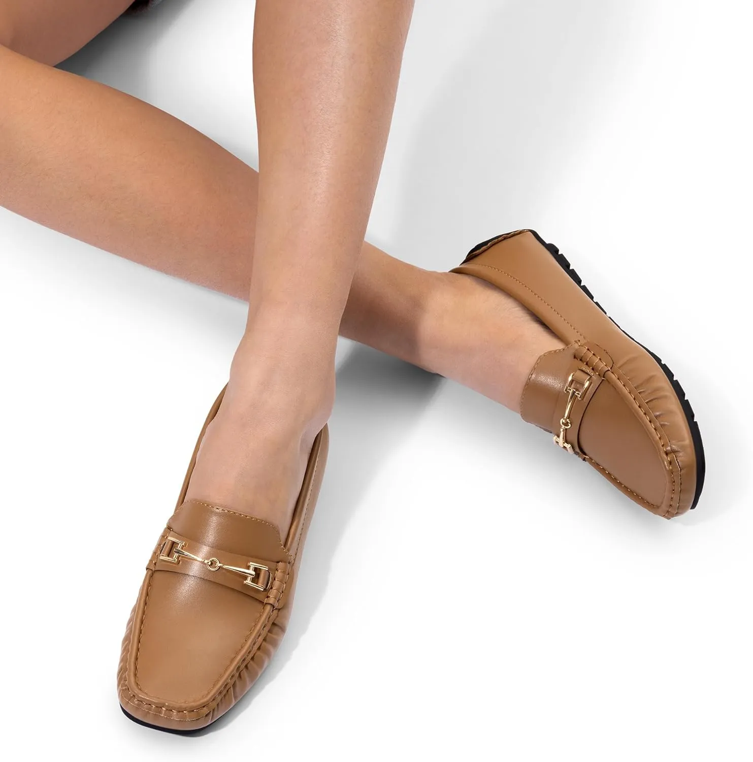 DREAM PAIRS Womens Loafers Flats Shoes Slip On Flexible Driving Moccasins Fashion Comfort Casual Shoes Work Walking Penny Loafers