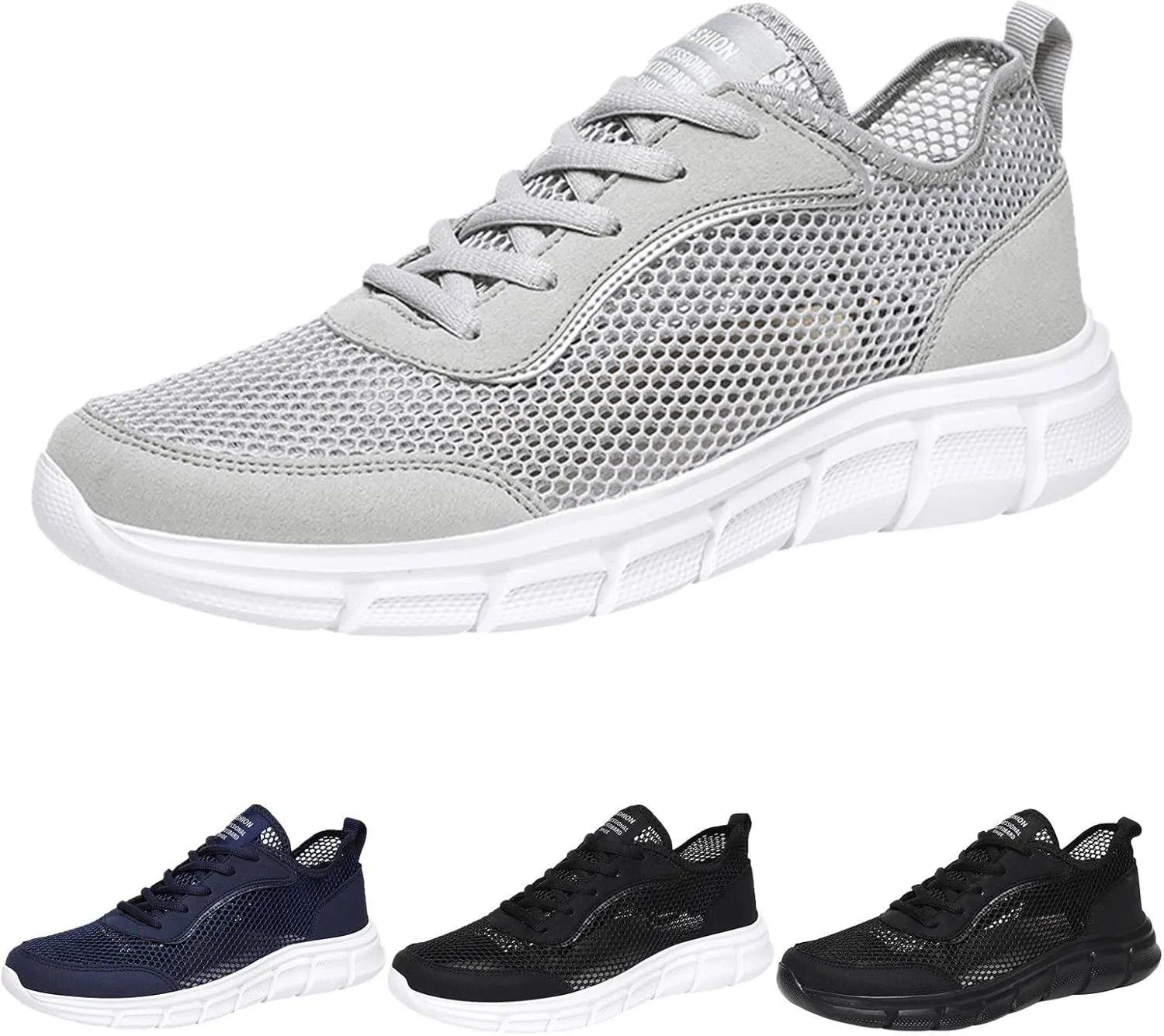 Fashion Sneakers Shoes Fashion Spring and Summer Men Sports Shoes Flat Bottom Lightweight Fly Woven Mesh Hollow Design