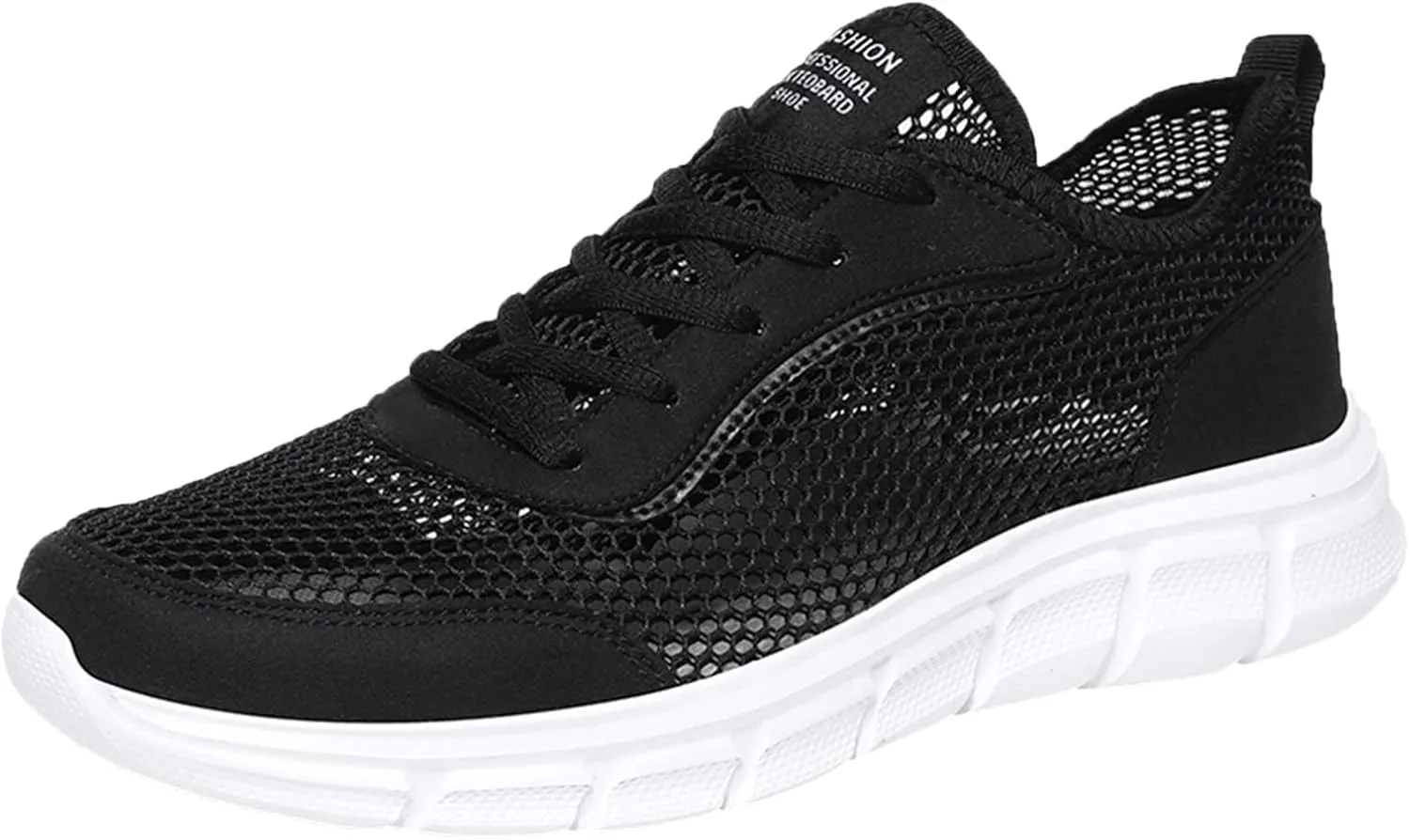 Fashion Sneakers Shoes Fashion Spring and Summer Men Sports Shoes Flat Bottom Lightweight Fly Woven Mesh Hollow Design