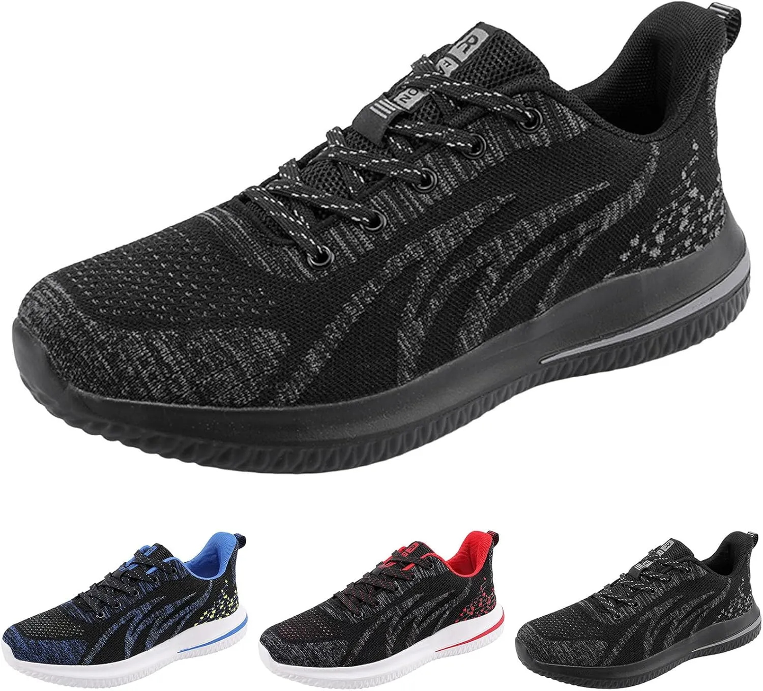 Fashion Sneakers Shoes Men Sports Shoes Fashion New Pattern Mesh Breathable Lace Up Flat Bottom Comfortable Casual