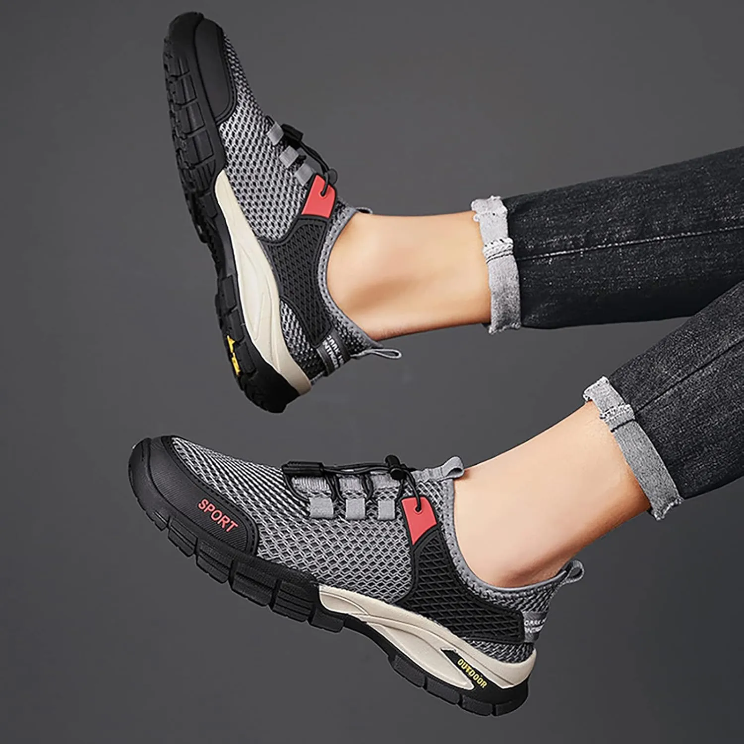Fashion Sport Shoes for Men Lightweight Breathable Walking Shoe Gym Tennis Fashion Lightweight Sneakers for Men