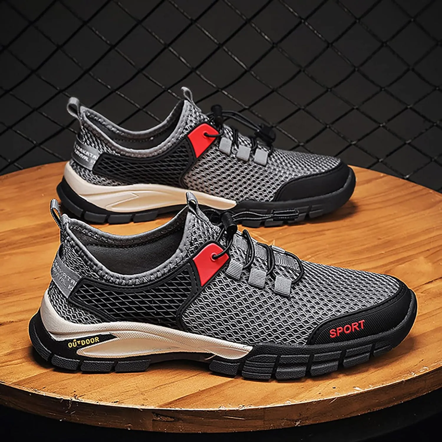 Fashion Sport Shoes for Men Lightweight Breathable Walking Shoe Gym Tennis Fashion Lightweight Sneakers for Men