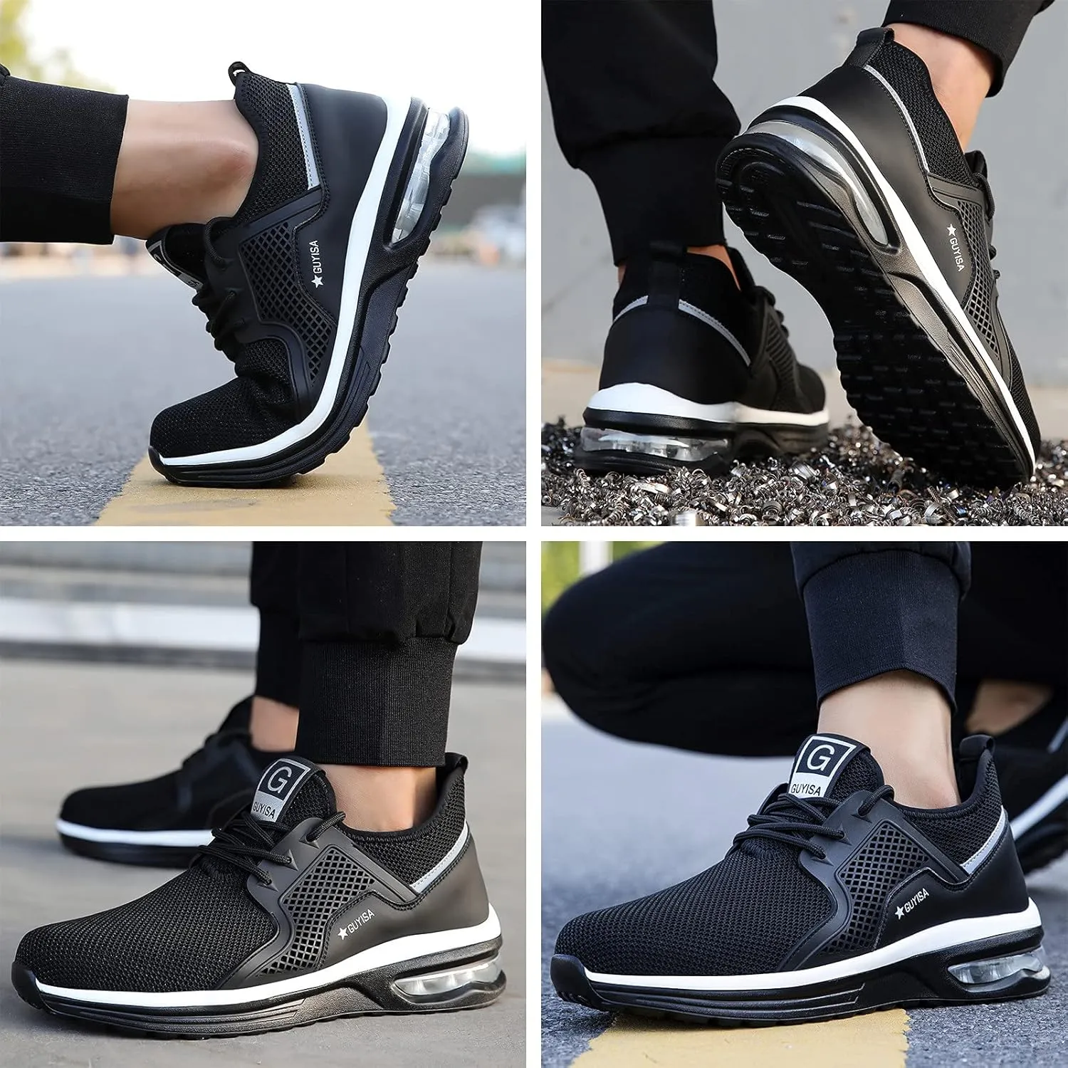 Girls Loafers Business Casual Shoes Air Steel Shoes Work Shoes Toe Women for Men Trainers Cushion Women's Shoes Espadrilles Workout Gym Outdoor Shoes