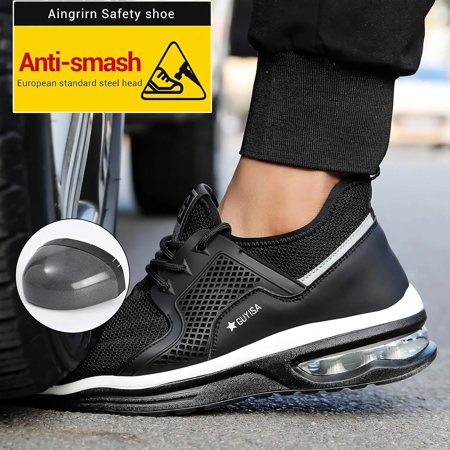 Girls Loafers Business Casual Shoes Air Steel Shoes Work Shoes Toe Women for Men Trainers Cushion Women's Shoes Espadrilles Workout Gym Outdoor Shoes