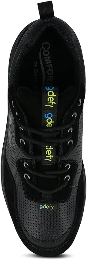 Gravity Defyer Men's GDEFY Shaxon Athletic Shoes - Hybrid VersoShock Proven Performance Shock-Absorbing Leather Pain Relief Shoes