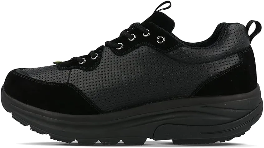 Gravity Defyer Men's GDEFY Shaxon Athletic Shoes - Hybrid VersoShock Proven Performance Shock-Absorbing Leather Pain Relief Shoes