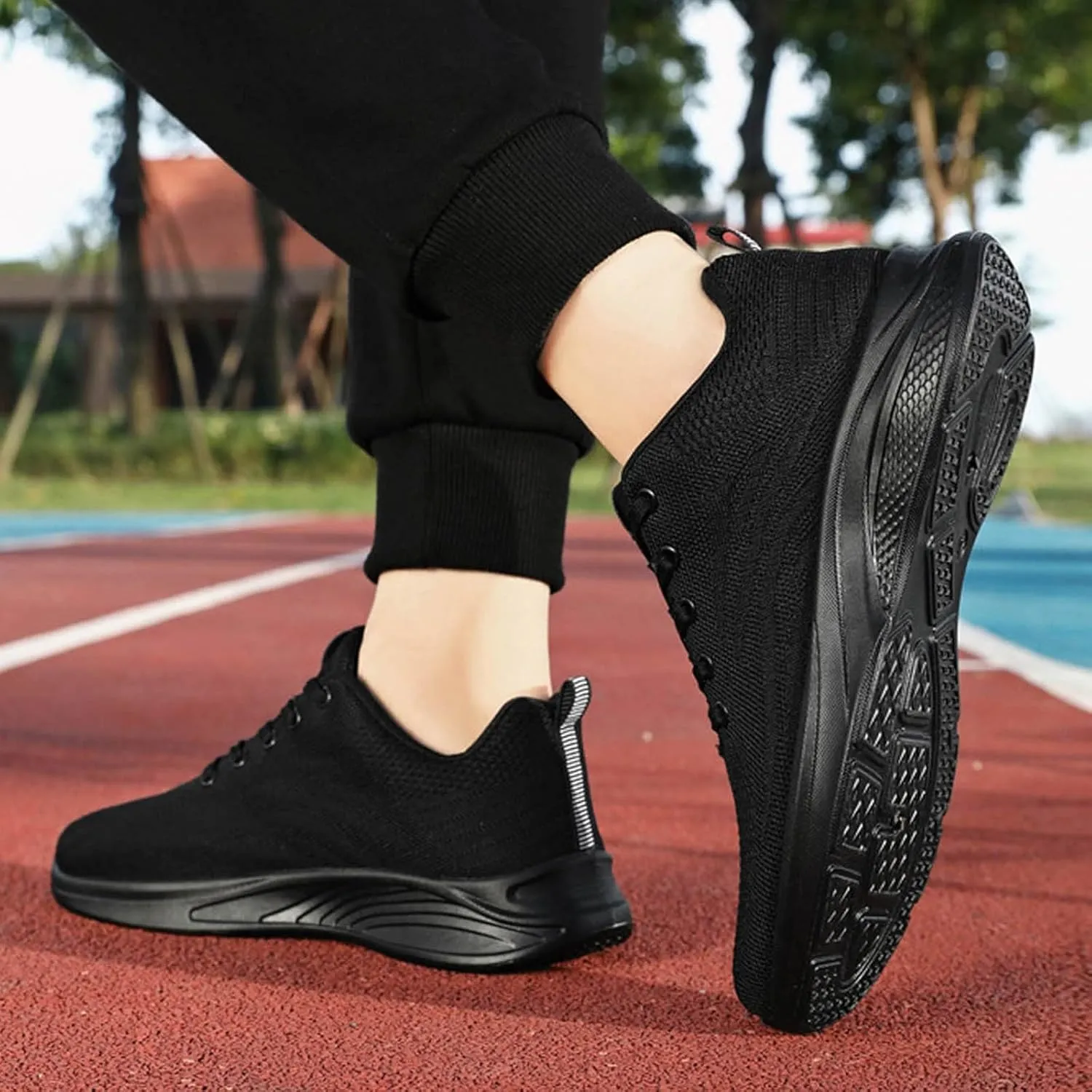 Grounded Footwear for Men Lace Up Lightweight Breathable Fashion Sneaker Lightweight Non Slip Sneakers for Men