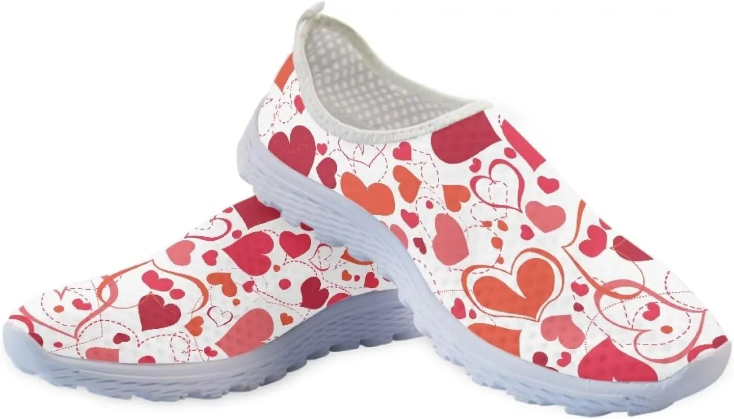KEIAHUAN Running Shoes Womens Lightweight Athletic Running Shoes Breathable Casual Mesh Flats Sneakers