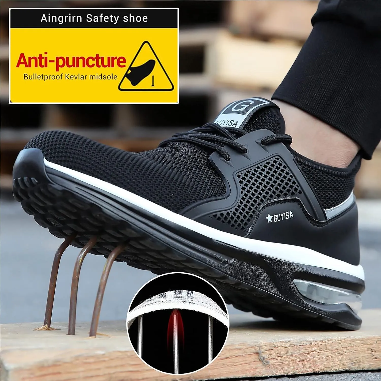 Ladies Loafers Business Casual Shoes Air Steel Shoes Shoes Women for Men Trainers Toe Work Cushion Women's Shoes Espadrilles Workout Gym Outdoor Shoes