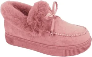 Ladmiple Boots For Women Ankle Booties Winter Snow Boots Slip on Fur Lined Cold Weather Warm Comfortable Loafers Shoes 2024