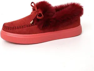 Ladmiple Snow Boots For Women 2023 Trendy Warm Ankle Booties Comfortable Slip On Outdoor Fur Lined Walking Winter Shoes