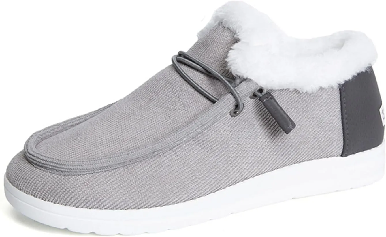 Ladmiple Winter Boots For Women 2023 Snow Boots Slip on Insulated Fur Lined Lightweight Cold Weather Warm Ankle Booties