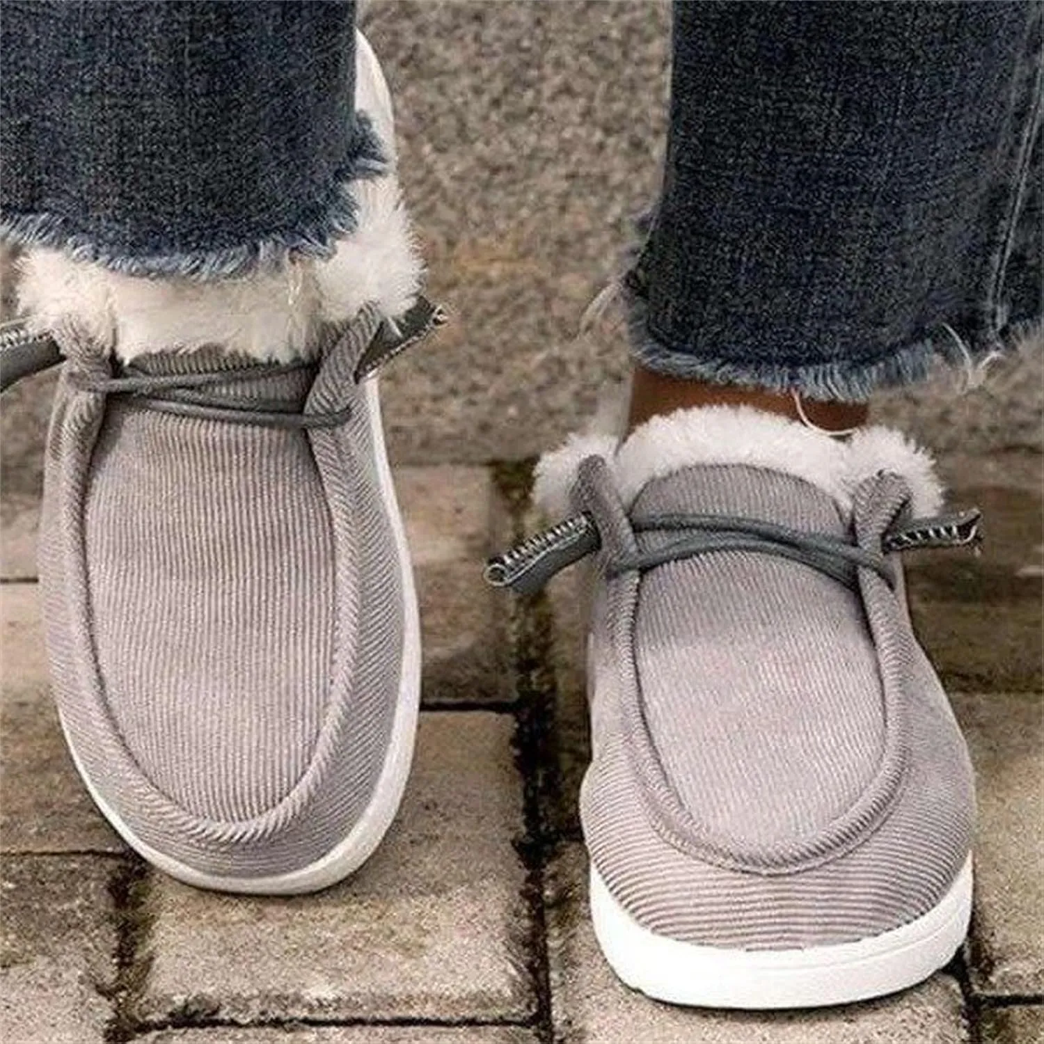 Ladmiple Winter Boots For Women 2023 Snow Boots Slip on Insulated Fur Lined Lightweight Cold Weather Warm Ankle Booties