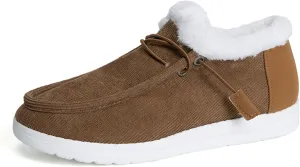 Ladmiple Winter Boots For Women 2023 Snow Boots Slip on Insulated Fur Lined Lightweight Cold Weather Warm Ankle Booties