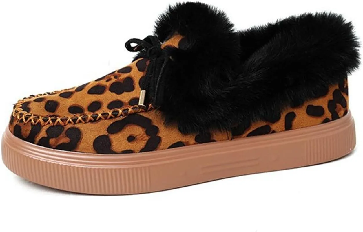 Ladmiple Winter Boots For Women 2023 Snow Warm Ankle Booties Slip On Outdoor Fur Lined Comfortable Fashion Walking Shoes
