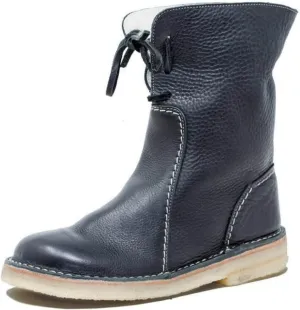 Ladmiple Winter Boots For Women Fashion Snow Mid Calf Boots Fur Lined Anti-Slip Outdoor Walking Warm Shoes Ankle Booties