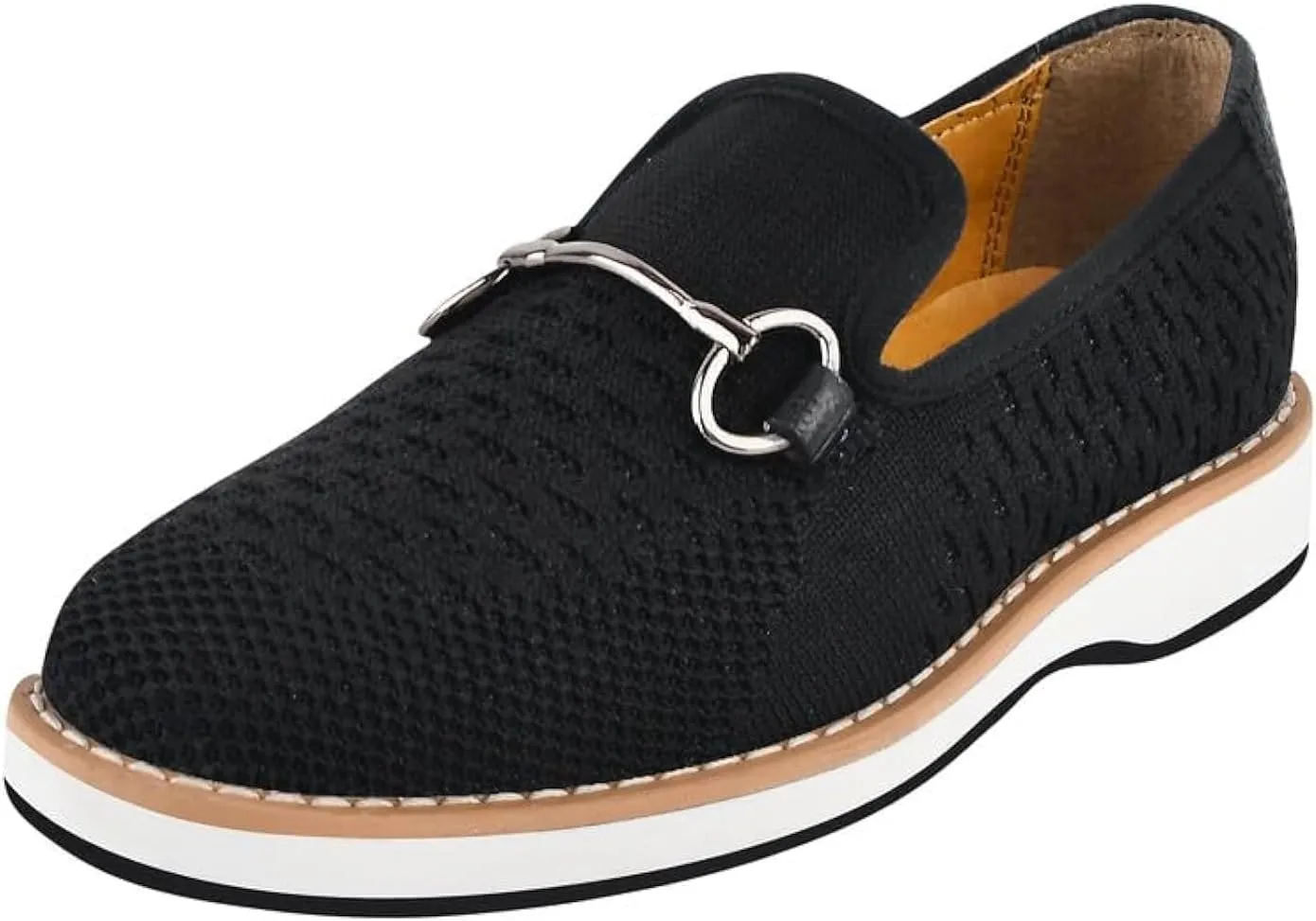 LIBERTYZENO Boys Lizard Print Textile & Leather Kids Slip on Dress Loafer Shoes for Easter Gift