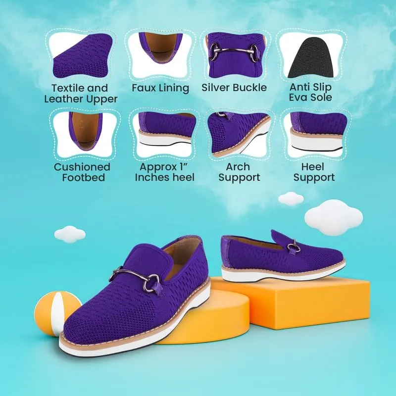 LIBERTYZENO Boys Lizard Print Textile & Leather Kids Slip on Dress Loafer Shoes for Easter Gift