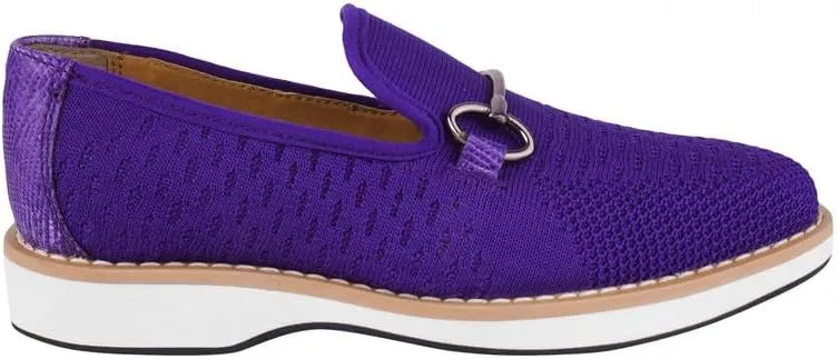 LIBERTYZENO Boys Lizard Print Textile & Leather Kids Slip on Dress Loafer Shoes for Easter Gift