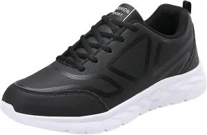 Lightweight Non Slip Sneakers for Men Lightweight Breathable Slip on Running Shoe Soft Flat Soled Elderly Shoes