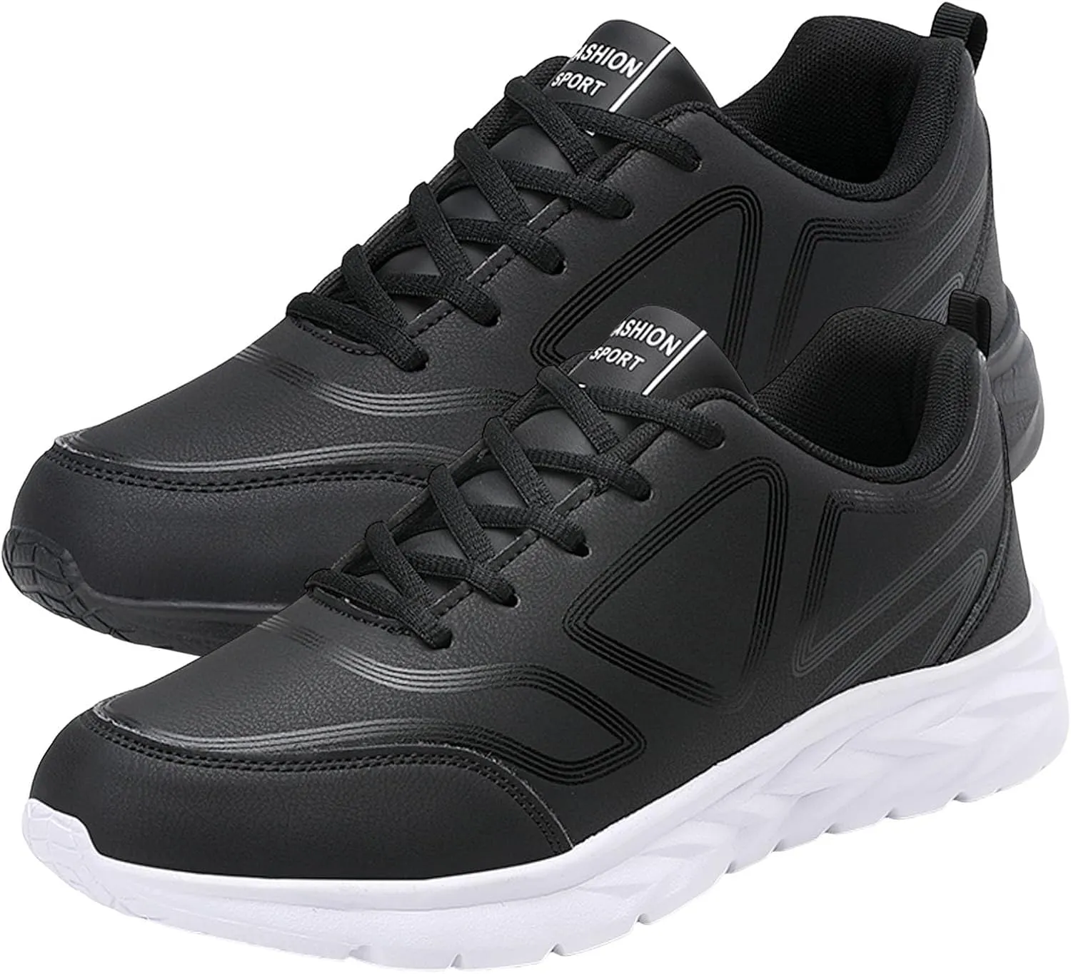 Lightweight Non Slip Sneakers for Men Lightweight Breathable Slip on Running Shoe Soft Flat Soled Elderly Shoes