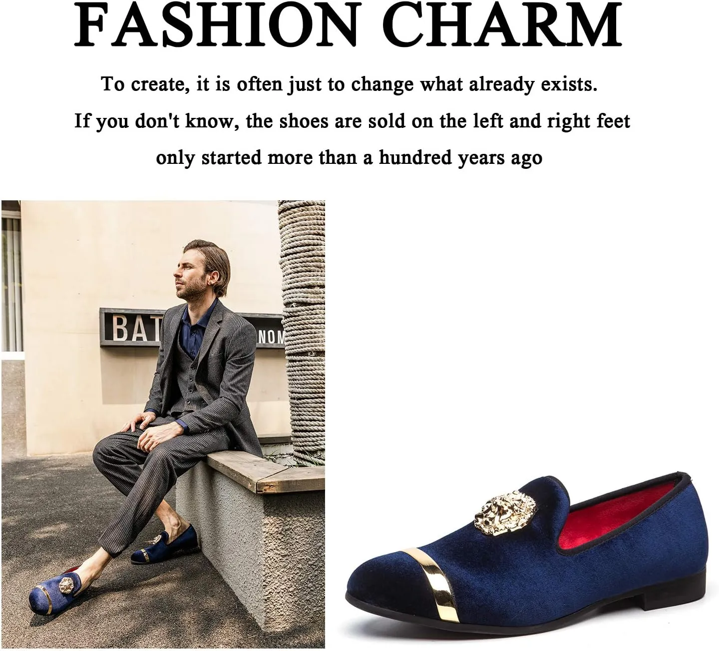 Men Genuine Leather Mens Metallic Textured Slip-on Glitter Loafers Shoes