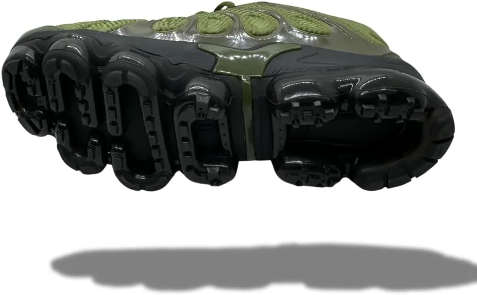 Men's Air Technology Running Shoes - Lightweight Sneakers with Shock Absorbing Sole Olive Green