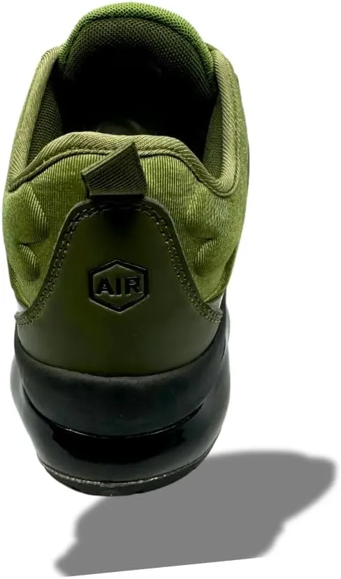 Men's Air Technology Running Shoes - Lightweight Sneakers with Shock Absorbing Sole Olive Green