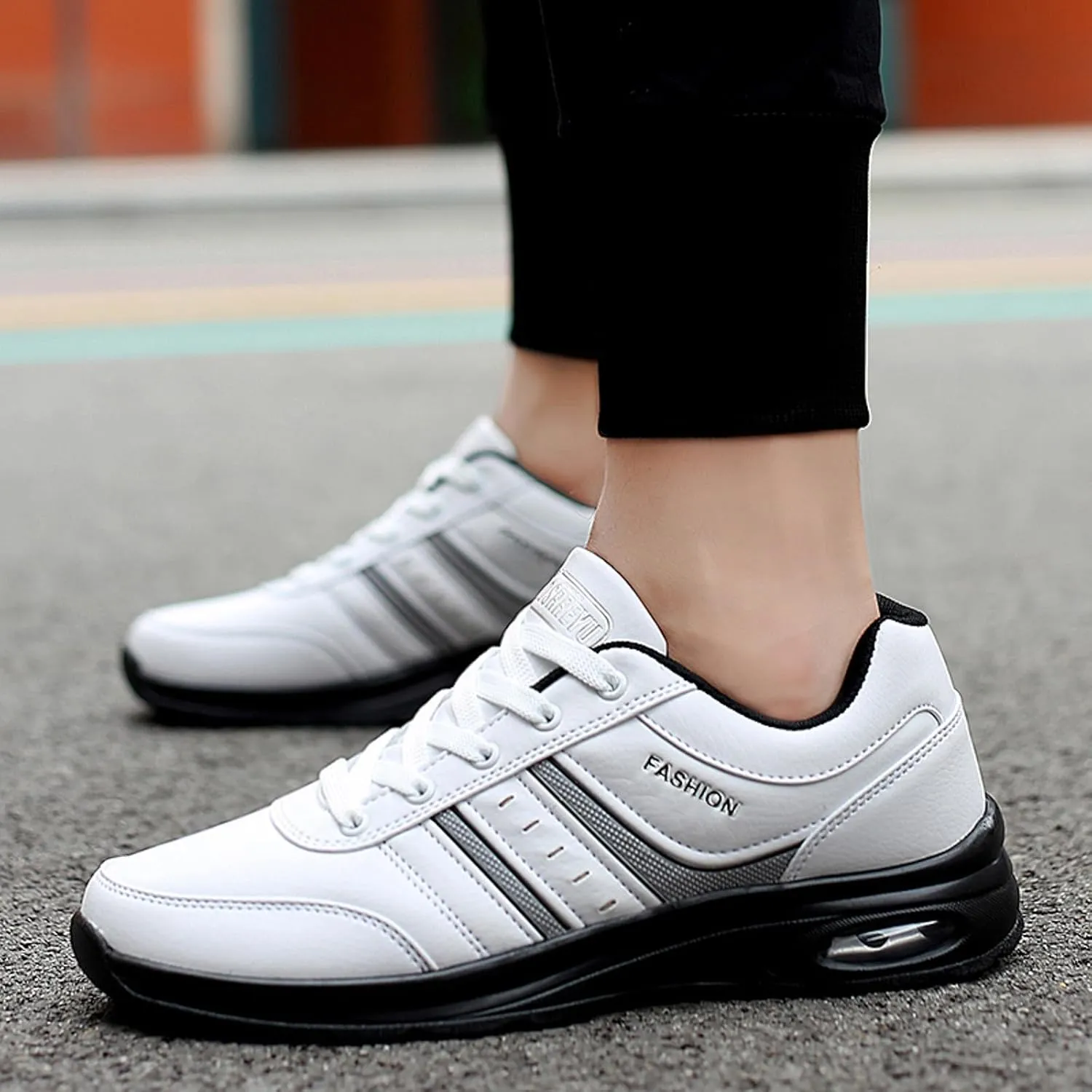 Men's Arch Support Walking Shoes Comfortable Breathable Lightweight Tennis Shoe Men's Arch Support Insole Shoes