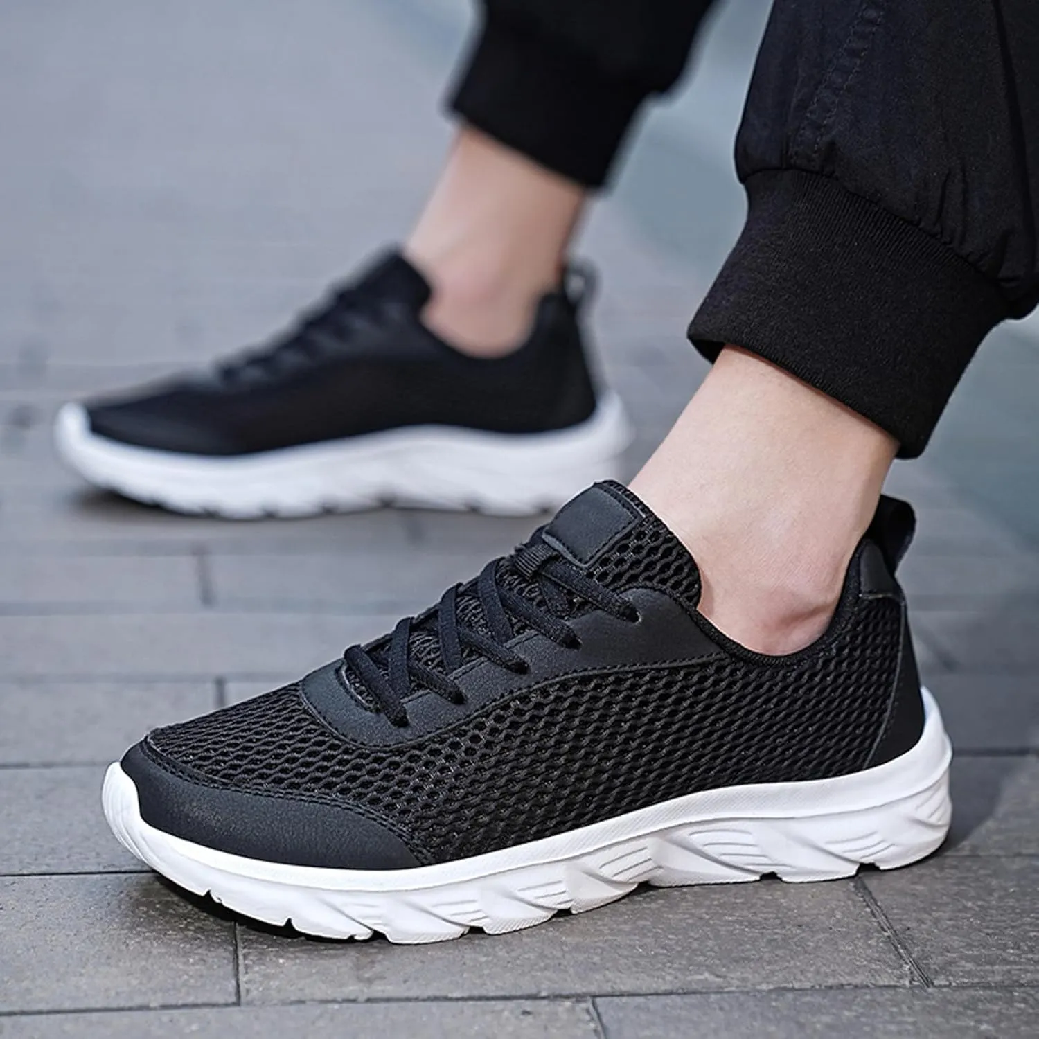 Men's Arch Support Walking Shoes Comfortable Lightweight Casual Walking Shoe Men's Stylish Lightweight Sneakers