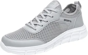 Men's Arch Support Workout Shoes Lightweight Breathable Walking Shoe Gym Tennis Lightweight Work Shoes for Men