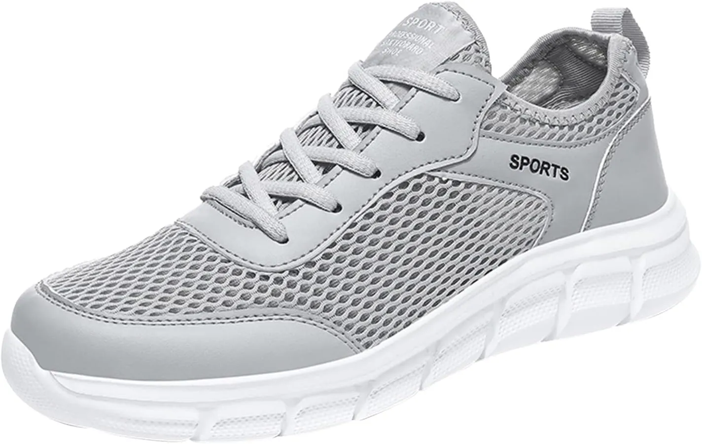 Men's Arch Support Workout Shoes Lightweight Breathable Walking Shoe Gym Tennis Lightweight Work Shoes for Men
